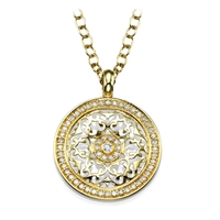 Picture of 0.47 Total Carat Designer Round Diamond Pendant