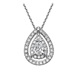 Picture of 0.87 Total Carat Halo Pear Diamond Pendant