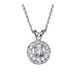 Picture of 0.24 Total Carat Halo Round Diamond Pendant