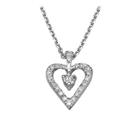 Picture of 0.20 Total Carat Heart Round Diamond Pendant