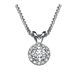 Picture of 0.33 Total Carat Halo Round Diamond Pendant