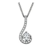 Picture of 0.67 Total Carat Designer Round Diamond Pendant