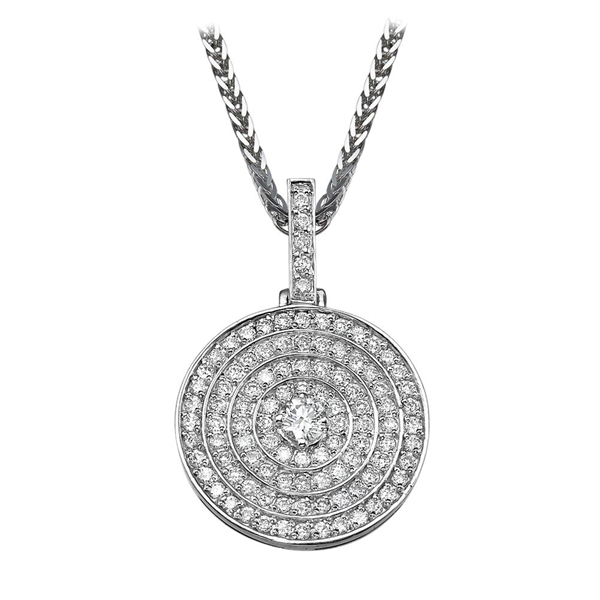 Picture of 1.14 Total Carat Classic Round Diamond Pendant