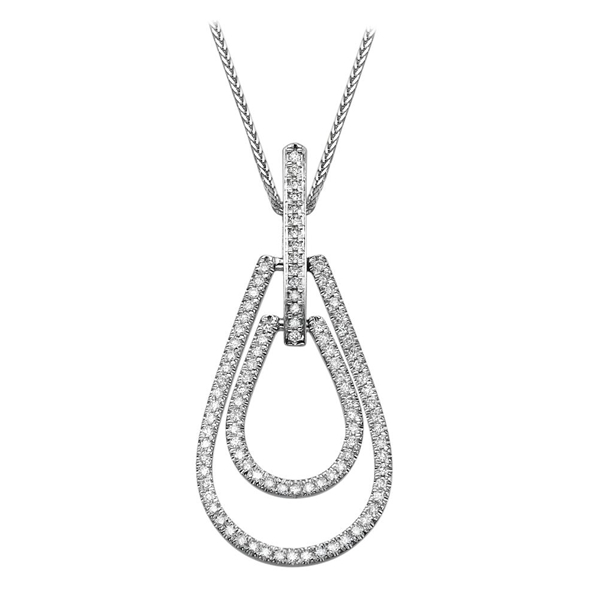 Picture of 0.60 Total Carat Designer Round Diamond Pendant