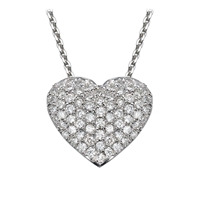 Picture of 0.57 Total Carat Heart Round Diamond Pendant