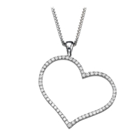 Picture of 0.80 Total Carat Heart Round Diamond Pendant