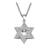 Picture of 0.81 Total Carat Star of David Round Diamond Pendant