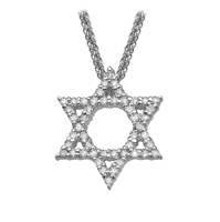 Picture of 0.29 Total Carat Star of David Round Diamond Pendant