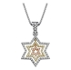 Picture of 0.84 Total Carat Star of David Round Diamond Pendant