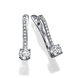 Picture of 0.90 Total Carat Drop Round Diamond Earrings