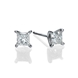 Picture of 1.00 Total Carat Stud Princess Diamond Earrings
