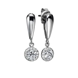 Picture of 1.14 Total Carat Drop Round Diamond Earrings