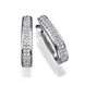 Picture of 0.64 Total Carat Hoop Round Diamond Earrings