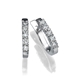 Picture of 0.50 Total Carat Hoop Round Diamond Earrings