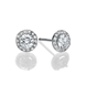 Picture of 0.94 Total Carat Stud Round Diamond Earrings