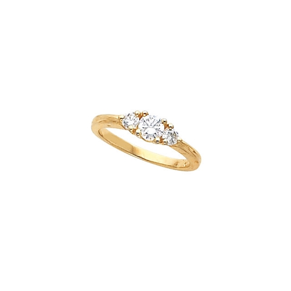 Picture of 0.50 Total Carat Three Stone Engagement Round Diamond Ring