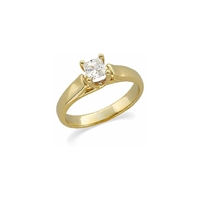 Picture of 0.50 Total Carat Solitaire Engagement Princess Diamond Ring