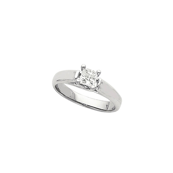 Picture of 0.50 Total Carat Solitaire Engagement Princess Diamond Ring