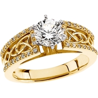 Picture of 1.25 Total Carat Designer Engagement Round Diamond Ring