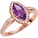 Picture of 0.33 Total Carat Halo Engagement Round Diamond Ring