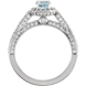Picture of 0.63 Total Carat Halo Engagement Round Diamond Ring