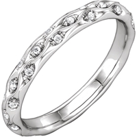 Picture of 0.20 Total Carat Eternity Wedding Round Diamond Ring