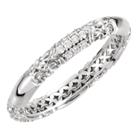 Picture of 0.20 Total Carat Designer Wedding Round Diamond Ring