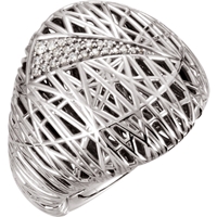 Picture of 0.13 Total Carat Designer Wedding Round Diamond Ring