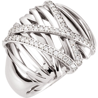 Picture of 0.50 Total Carat Designer Wedding Round Diamond Ring