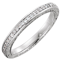 Picture of 0.25 Total Carat Eternity Wedding Round Diamond Ring