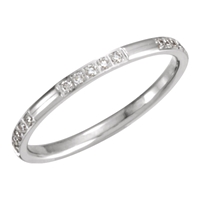 Picture of 0.17 Total Carat Eternity Wedding Round Diamond Ring