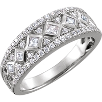 Picture of 0.50 Total Carat Anniversary Wedding Princess Diamond Ring