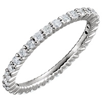 Picture of 0.50 Total Carat Eternity Wedding Round Diamond Ring