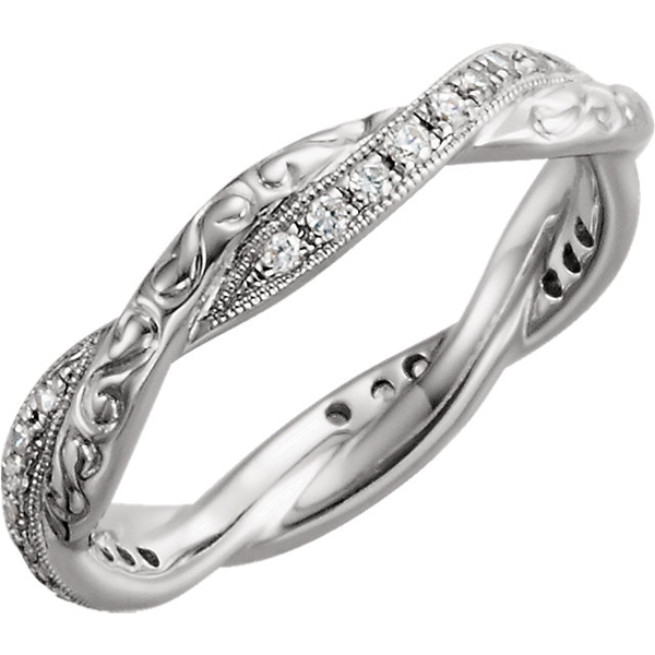 Picture of 0.20 Total Carat Eternity Wedding Round Diamond Ring