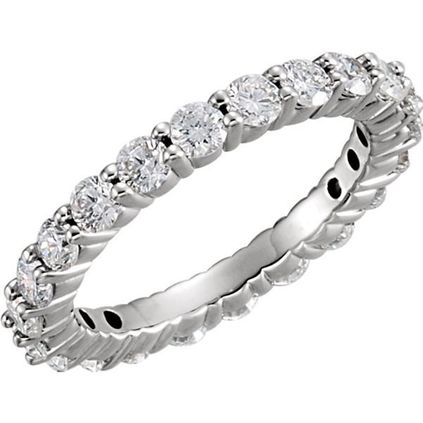 Picture of 1.50 Total Carat Eternity Wedding Round Diamond Ring