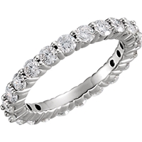 Picture of 1.50 Total Carat Eternity Wedding Round Diamond Ring