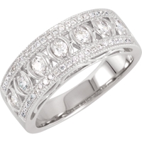 Picture of 1.00 Total Carat Anniversary Wedding Round Diamond Ring