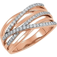 Picture of 0.33 Total Carat Designer Wedding Round Diamond Ring