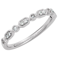 Picture of 0.13 Total Carat Designer Wedding Round Diamond Ring