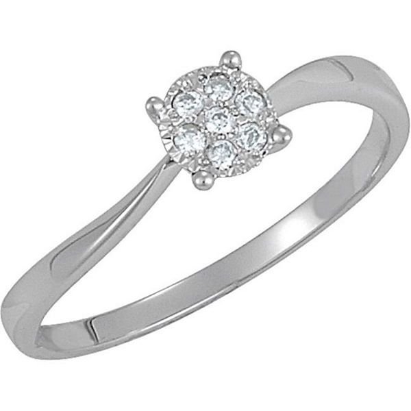 Picture of 0.07 Total Carat Designer Wedding Round Diamond Ring