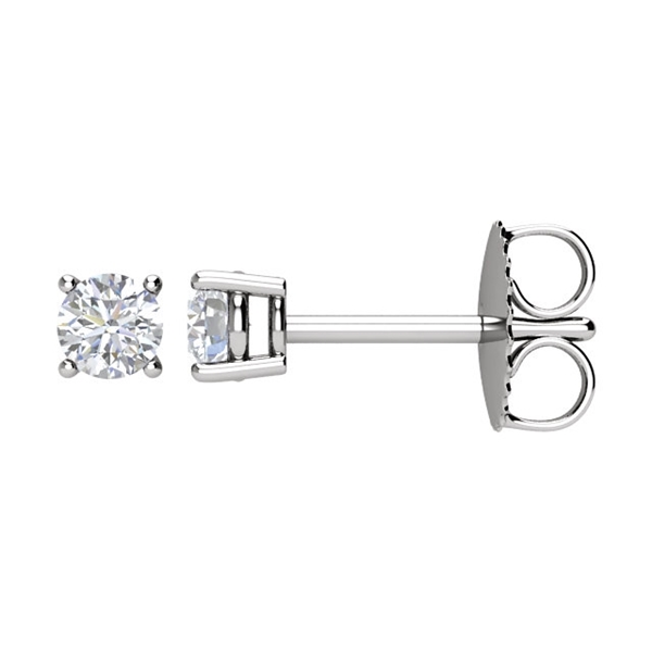 Picture of 0.25 Total Carat Stud Round Diamond Earrings
