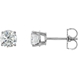 Picture of 1.00 Total Carat Stud Round Diamond Earrings