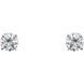 Picture of 0.75 Total Carat Stud Round Diamond Earrings