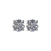 Picture of 1.00 Total Carat Stud Round Diamond Earrings