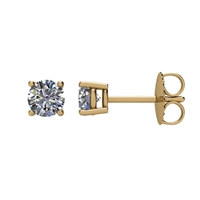 Picture of 0.75 Total Carat Stud Round Diamond Earrings