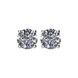 Picture of 1.50 Total Carat Stud Round Diamond Earrings