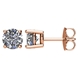 Picture of 1.50 Total Carat Stud Round Diamond Earrings