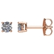 Picture of 0.50 Total Carat Stud Round Diamond Earrings