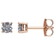 Picture of 0.50 Total Carat Stud Round Diamond Earrings