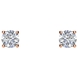 Picture of 0.75 Total Carat Stud Round Diamond Earrings